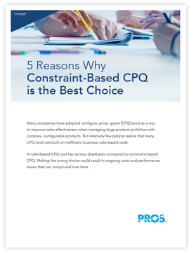 5 Reasons Why Constraint-Based CPQ is the Best Choice